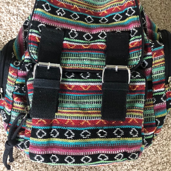 Multi-colored small backpack - Picture 2 of 6